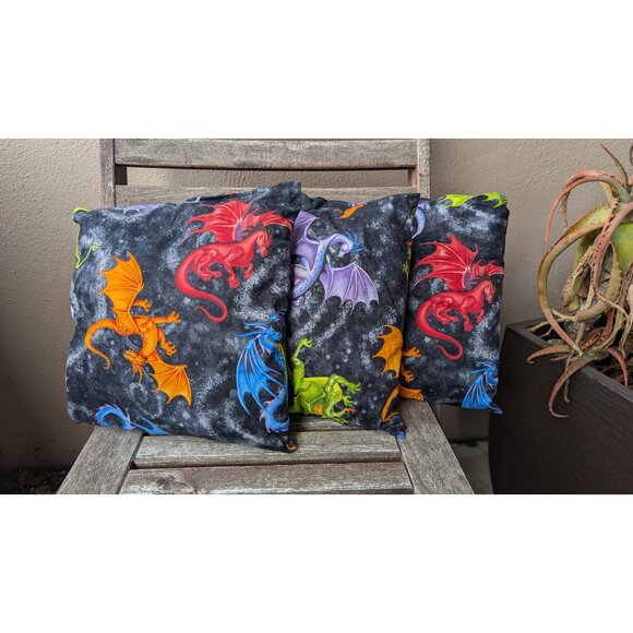 💜Handcrafted Dragon Pillows (Set of 3) - Picture 8 of 8